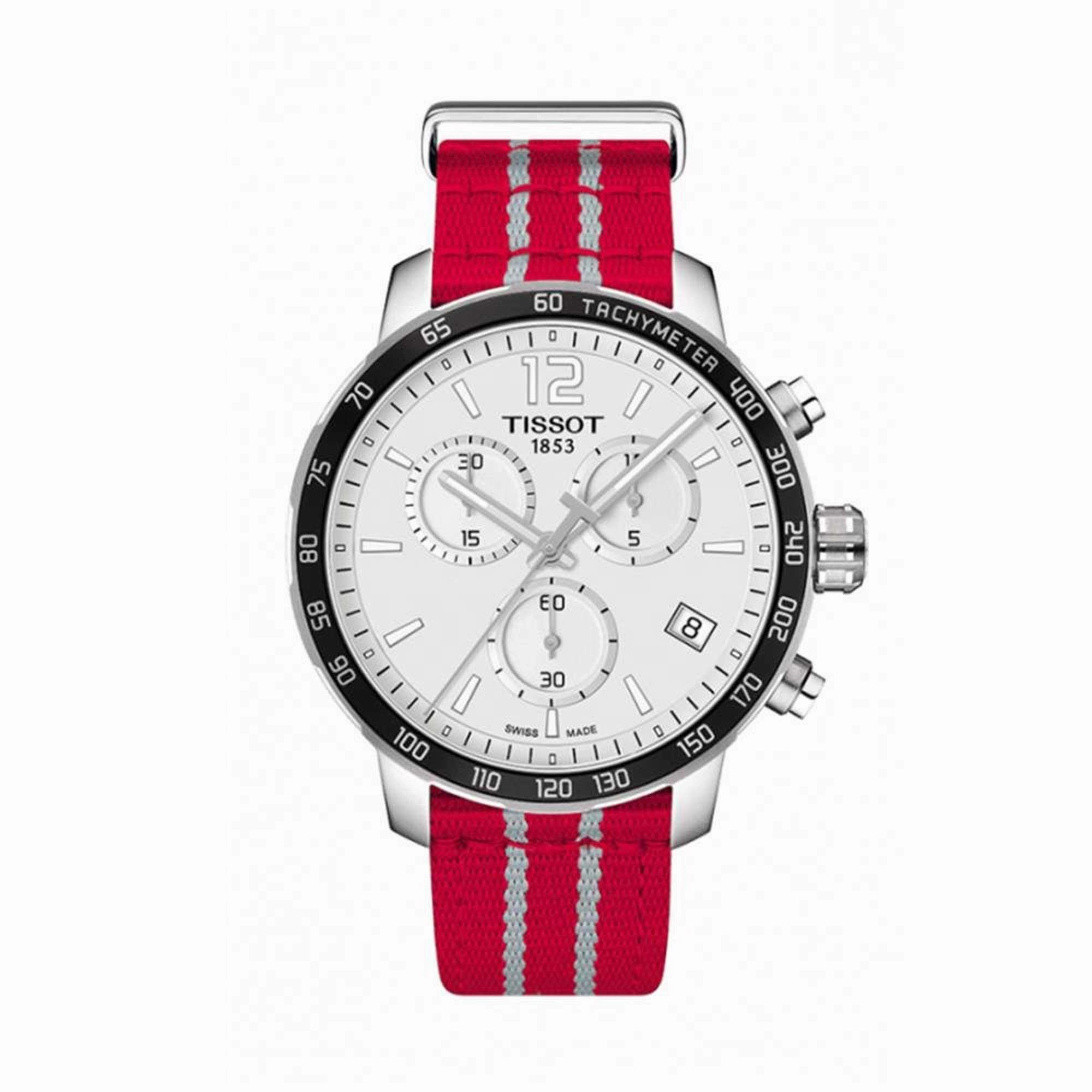 Tissot Men's Chrono Watch - Quickster Houston Rockets Silver Dial | T0954171703712