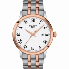 Tissot Men's Watch - Classic Dream White Dial Plated Steel Bracelet | T1294102201300