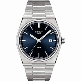 Tissot Men's Watch - PRX Quartz Blue Dial Stainless Steel Bracelet | T1374101104100