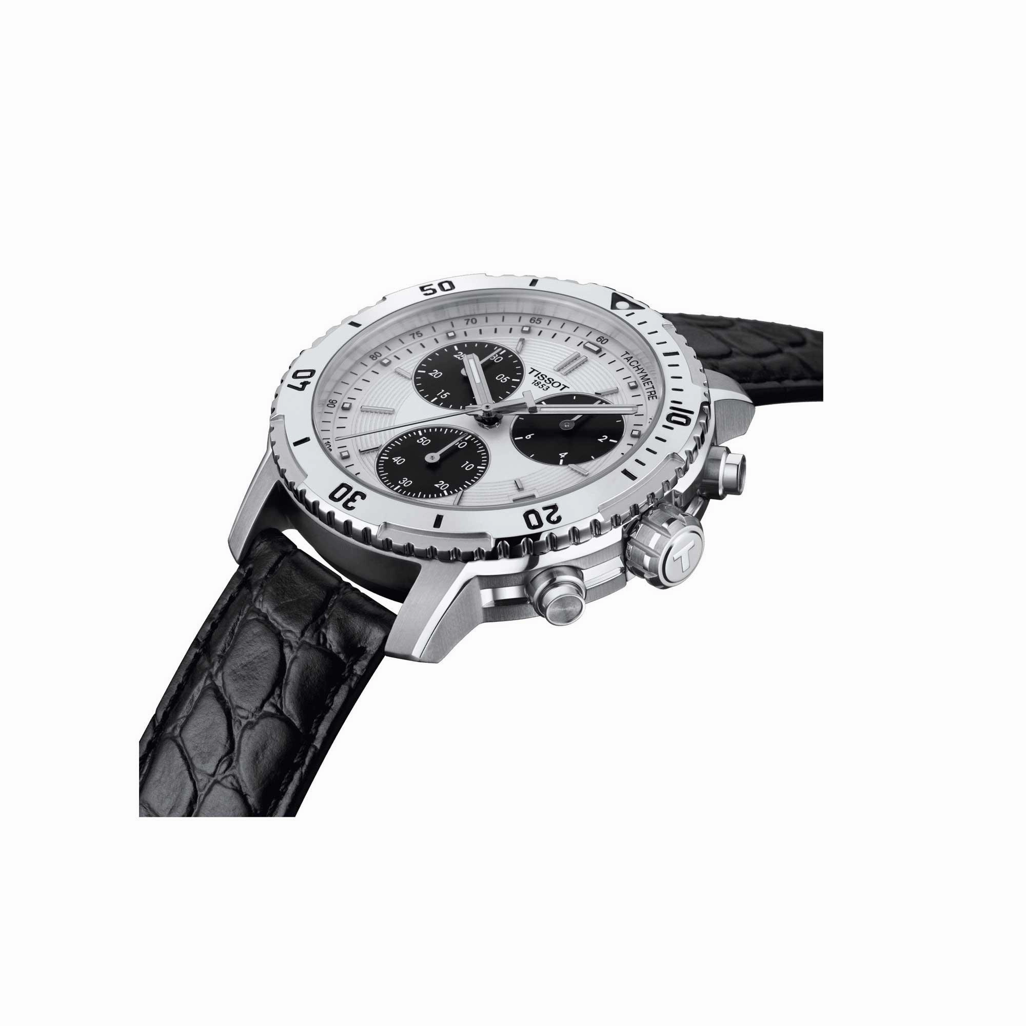 Tissot Men's Watch - T-Sport PRS 200 Chrono Silver and Black Dial | T0674171603100