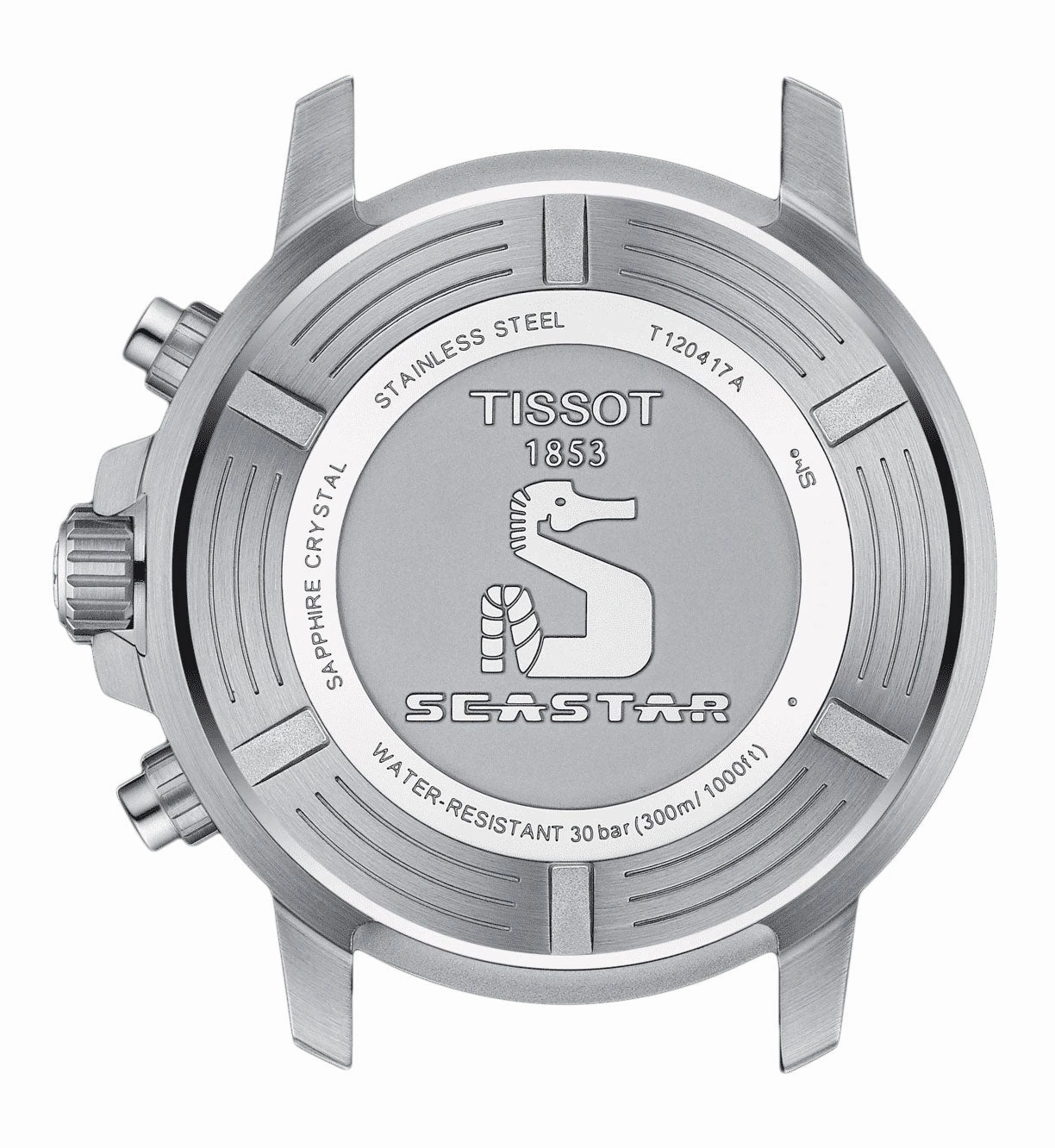 Tissot T-Sport Seastar 1000 Chronograph Stainless Steel Blue Dial Black Rubber Strap Date Divers Quartz Mens Watch T120.417.17.041.00