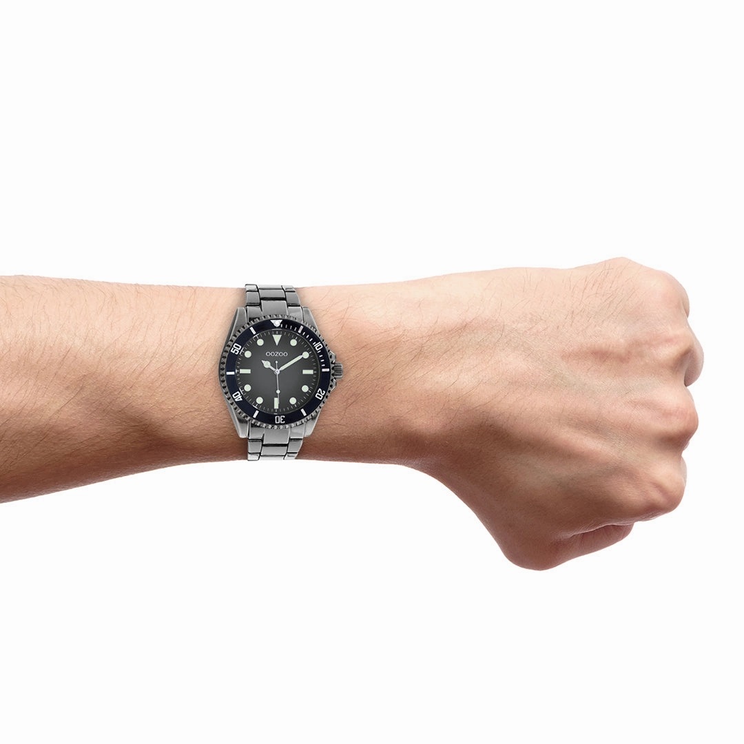Titanium OOZOO watch with stainless steel bracelet - C11013