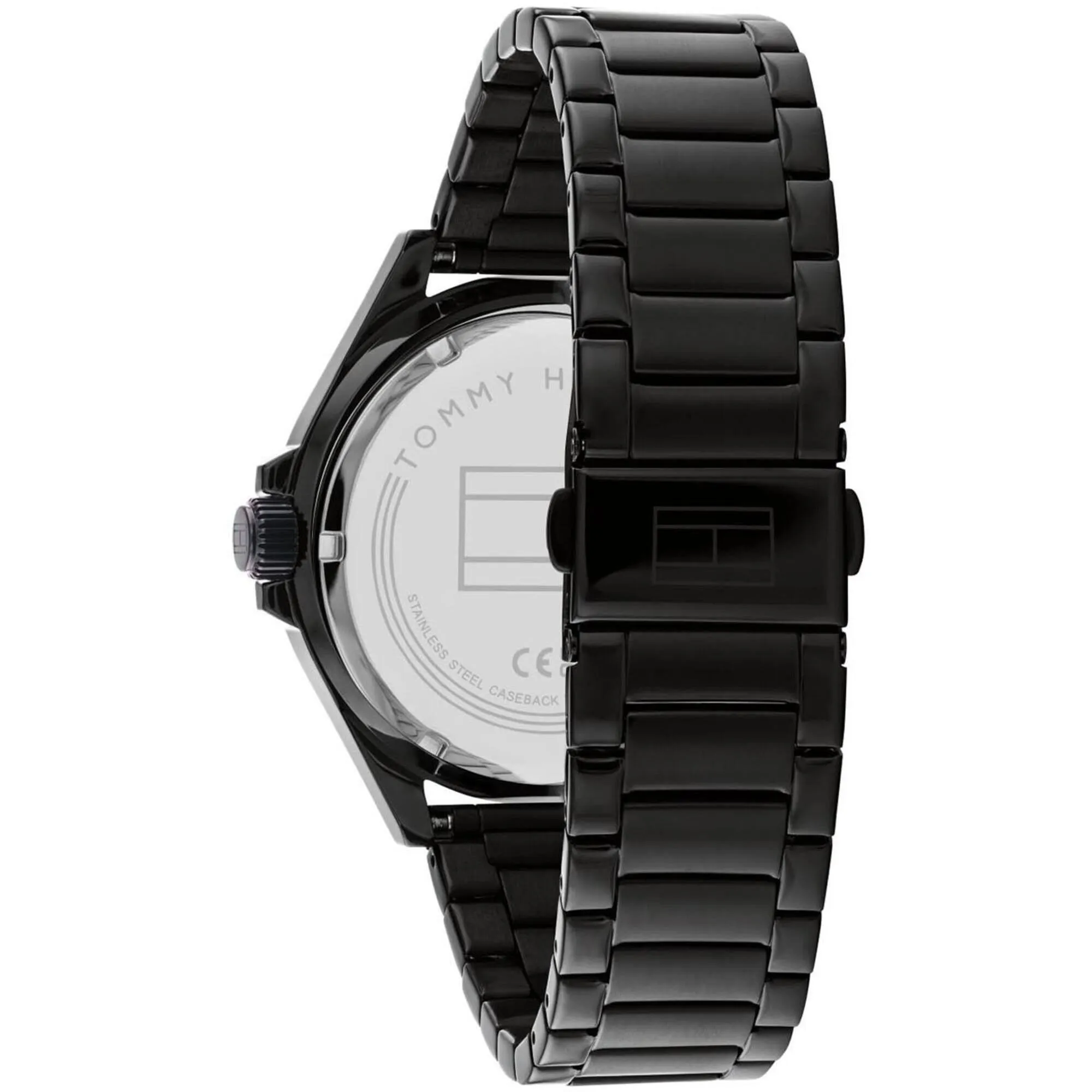 Tommy Hilfiger Men's Watch - Logan Black Dial Stainless Steel Bracelet | 1792014