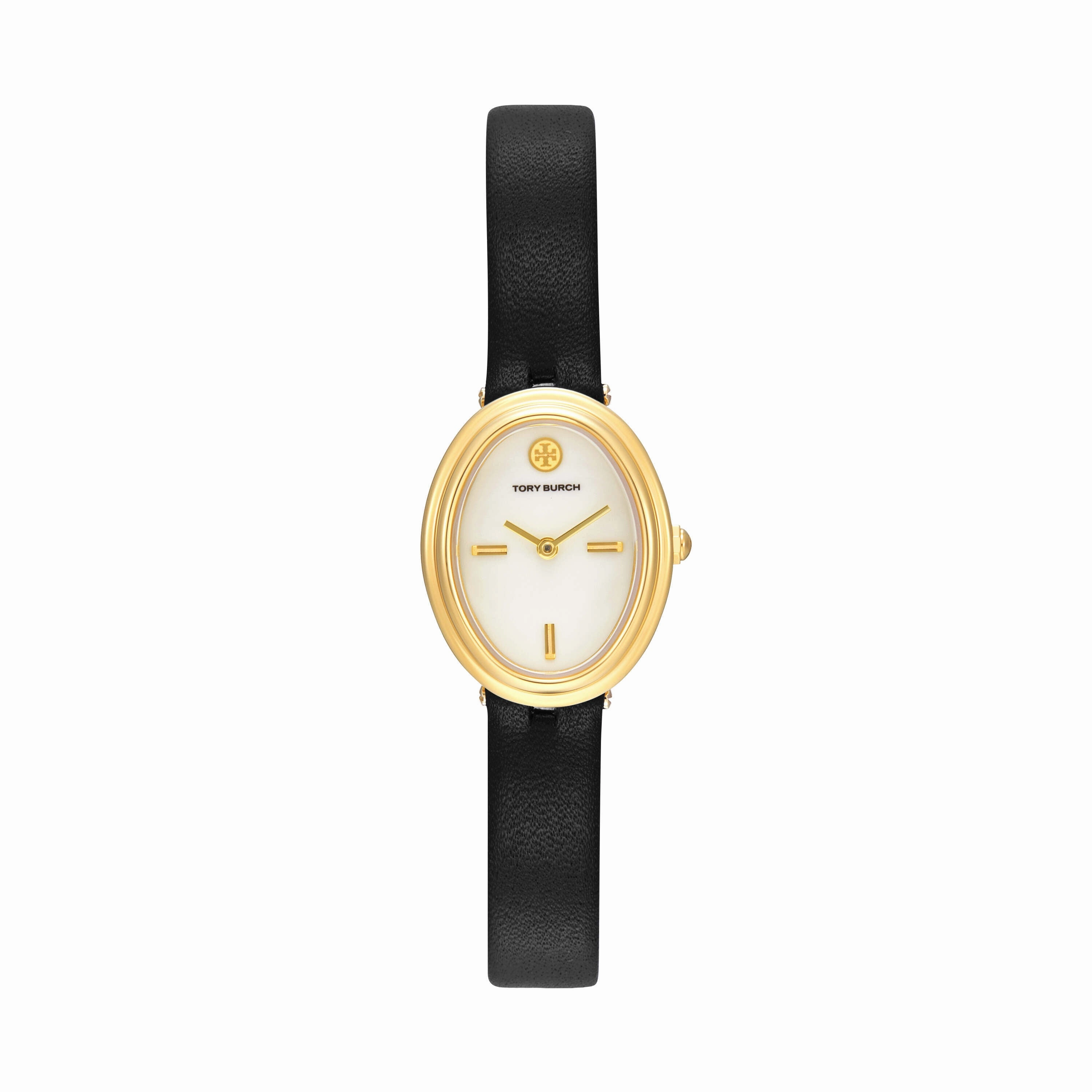 Tory Burch The Oval Black Analogue Watch TBW6030