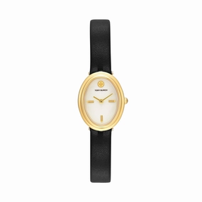 Tory Burch The Oval Black Analogue Watch TBW6030