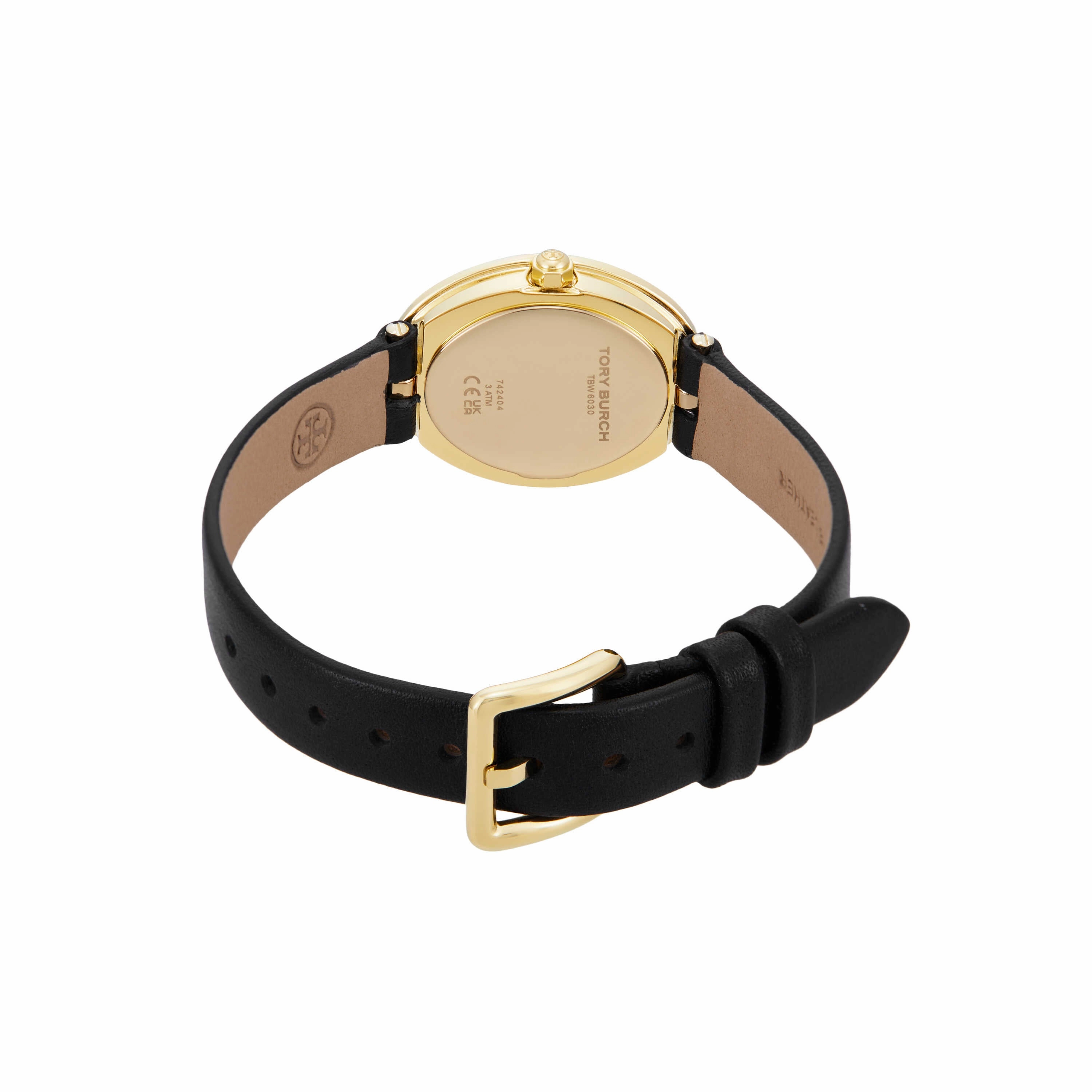 Tory Burch The Oval Black Analogue Watch TBW6030