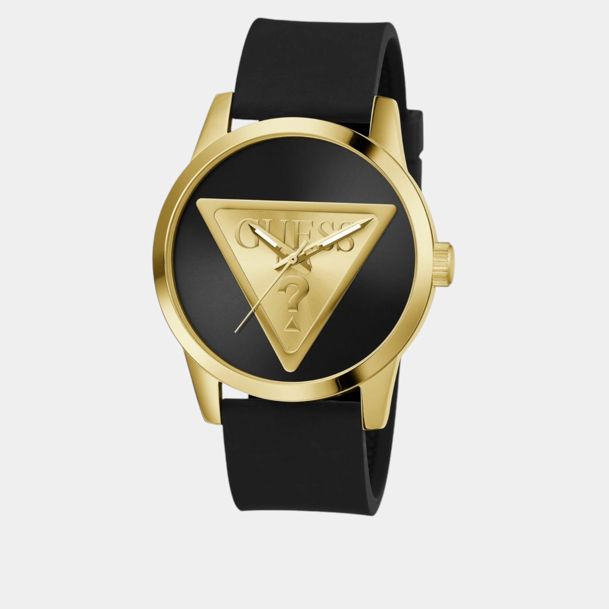 Trend Men Quartz Black Dial Analog Silicone Watch GW0781G4