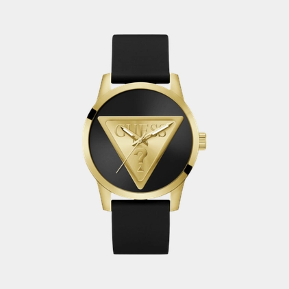 Trend Men Quartz Black Dial Analog Silicone Watch GW0781G4