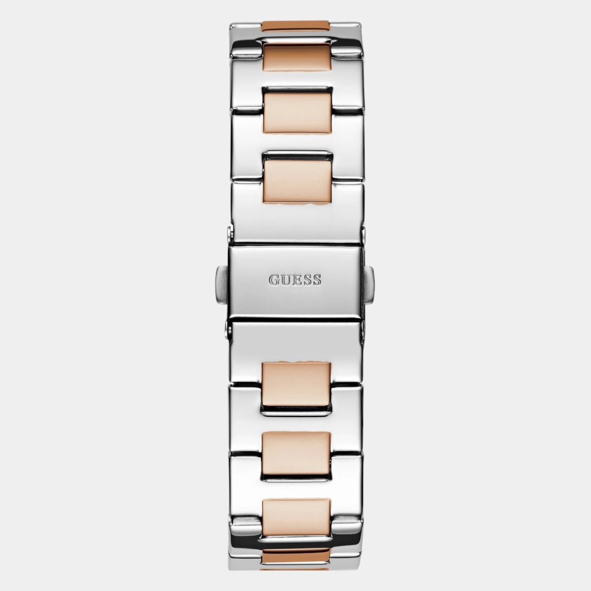 Trend Women Quartz Rose Gold Dial Multi-Function Recycled Steel Watch GW0777L3