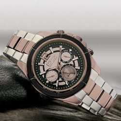 Troyano Rose Gold Multi-Function Watch