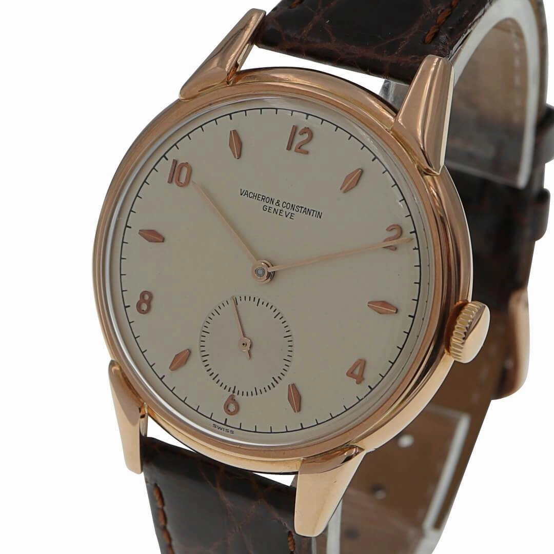 Vacheron Constantin 18k Rose Gold Jumbo Men's Vintage Watch