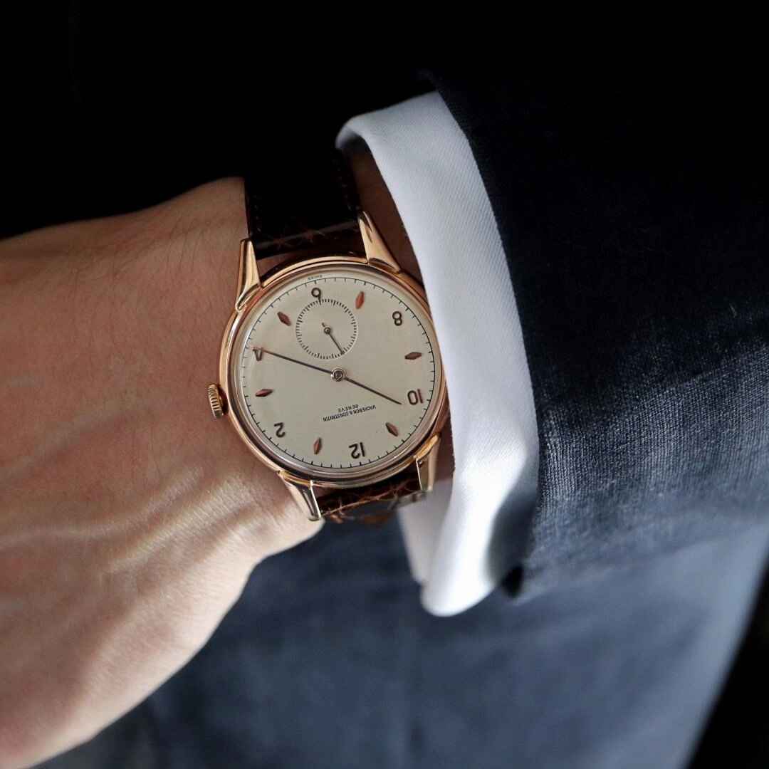 Vacheron Constantin 18k Rose Gold Jumbo Men's Vintage Watch