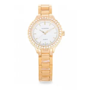 Valentino 20121959-GOLD - WHITE  DIAL GOLD STAINLESS BAND Watch For Women