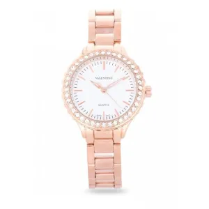 Valentino 20121960-ROSE GOLD - WHITE DIAL STAINLESS BAND Watch For Women
