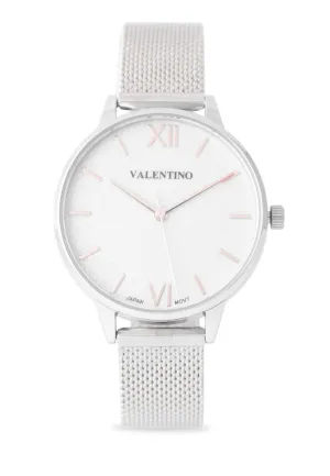 Valentino  20122341-SIL-SILVER DIAL Stainless Steel Strap  Analog Watch for Women