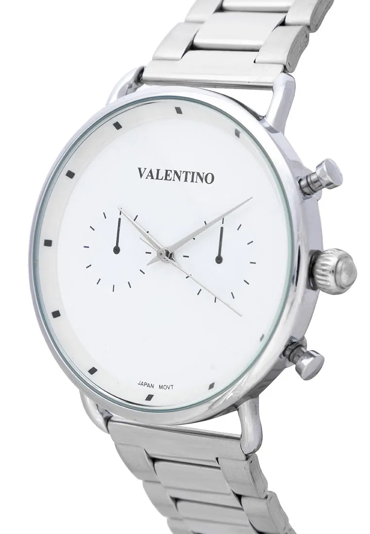 Valentino 20122354-WHITE DIAL Stainless Steel Strap Analog Watch for Men