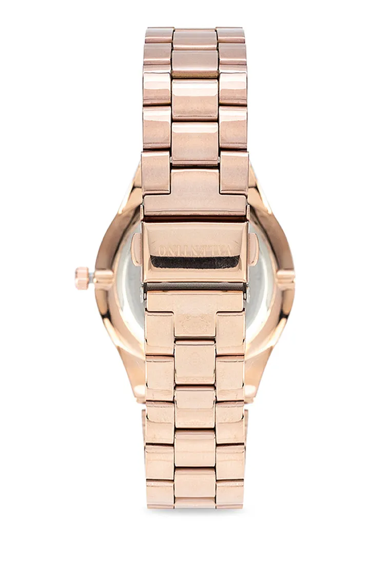 Valentino 20122398-ROSE GOLD DIAL Stainless Steel Strap Analog Watch for Women
