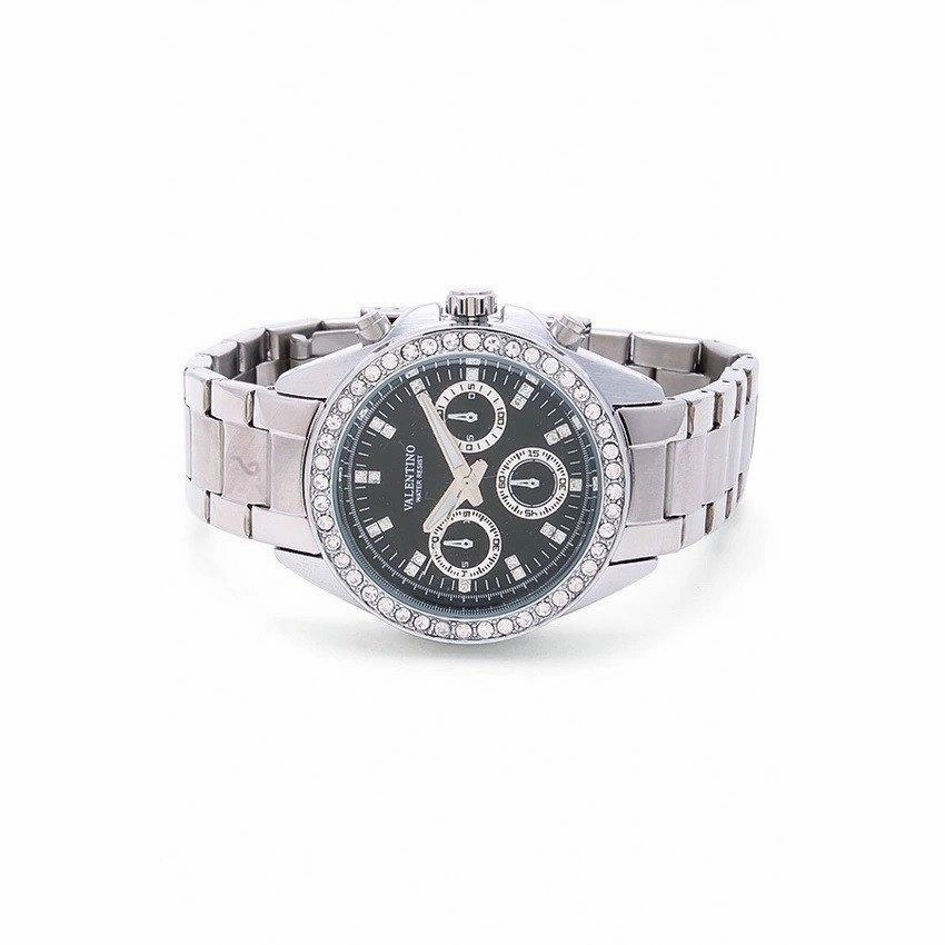 Valentino  20121503-WHITE - BLACK DIAL EXCALIBUR IP STAINLESS STEEL BAND STRAP Watch For Women