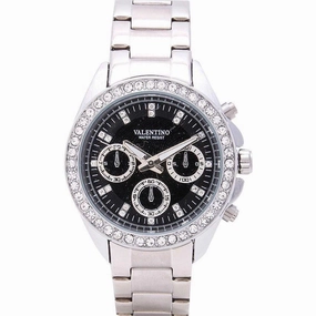 Valentino  20121503-WHITE - BLACK DIAL EXCALIBUR IP STAINLESS STEEL BAND STRAP Watch For Women