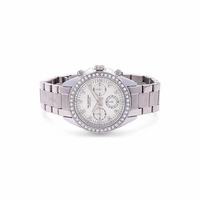 Valentino 20121503-WHITE - SILVER DIAL EXCALIBUR IP STAINLESS STEEL BAND STRAP Watch for Women
