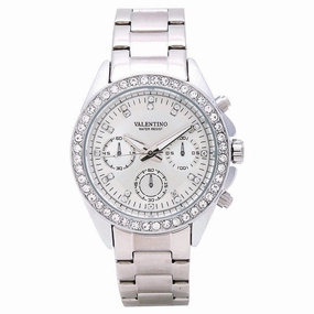 Valentino 20121503-WHITE - SILVER DIAL EXCALIBUR IP STAINLESS STEEL BAND STRAP Watch for Women
