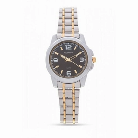 Valentino 20121953-TWO TONE - BLACK DIAL STAINLESS BAND Watch For Women