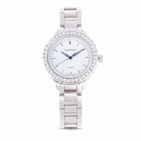 Valentino 20121961-SILVER - WHITE DIAL SILVER STAINLESS BAND Watch For Women