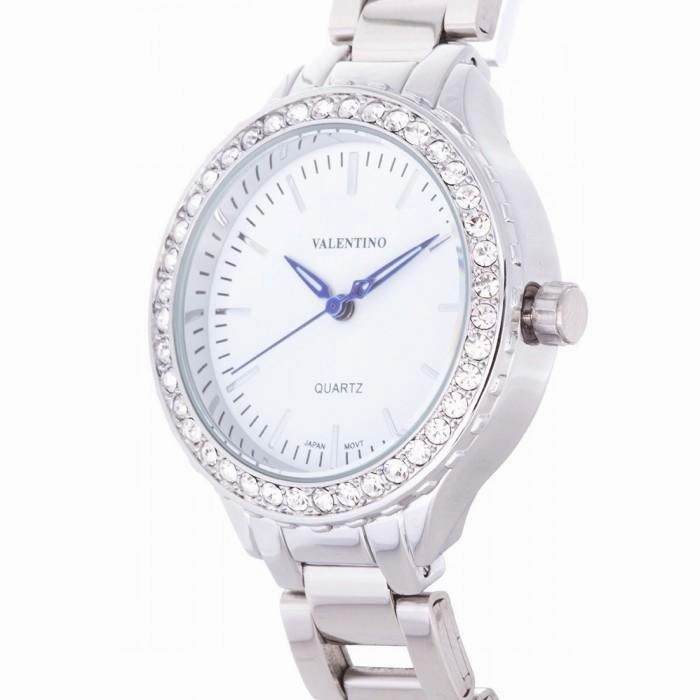 Valentino 20121961-SILVER - WHITE DIAL SILVER STAINLESS BAND Watch For Women