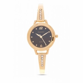 Valentino 20121980-BLACK DIAL - GOLD FASHION METAL - ALLOY Watch For Women