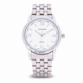 Valentino 20122123-SIL - SILVER INDEX Silver Stainless Steel Band Watch for Men