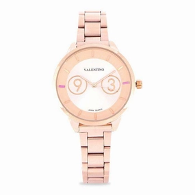 Valentino 20122173-ROSE DIAL Rose Gold Stainless Steel Band Watch for Women