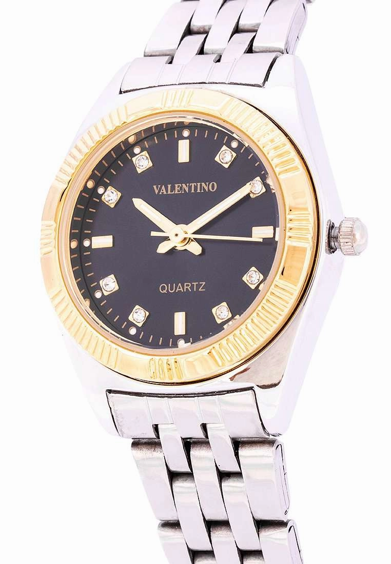 Valentino 20122250-BLACK DIAL Silver Watch for Women