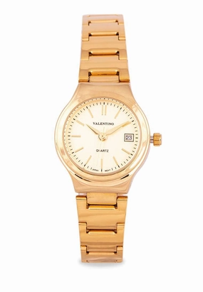 Valentino 20122265-GOLD DIAL - NUMBER Gold Stainless Watch for Women