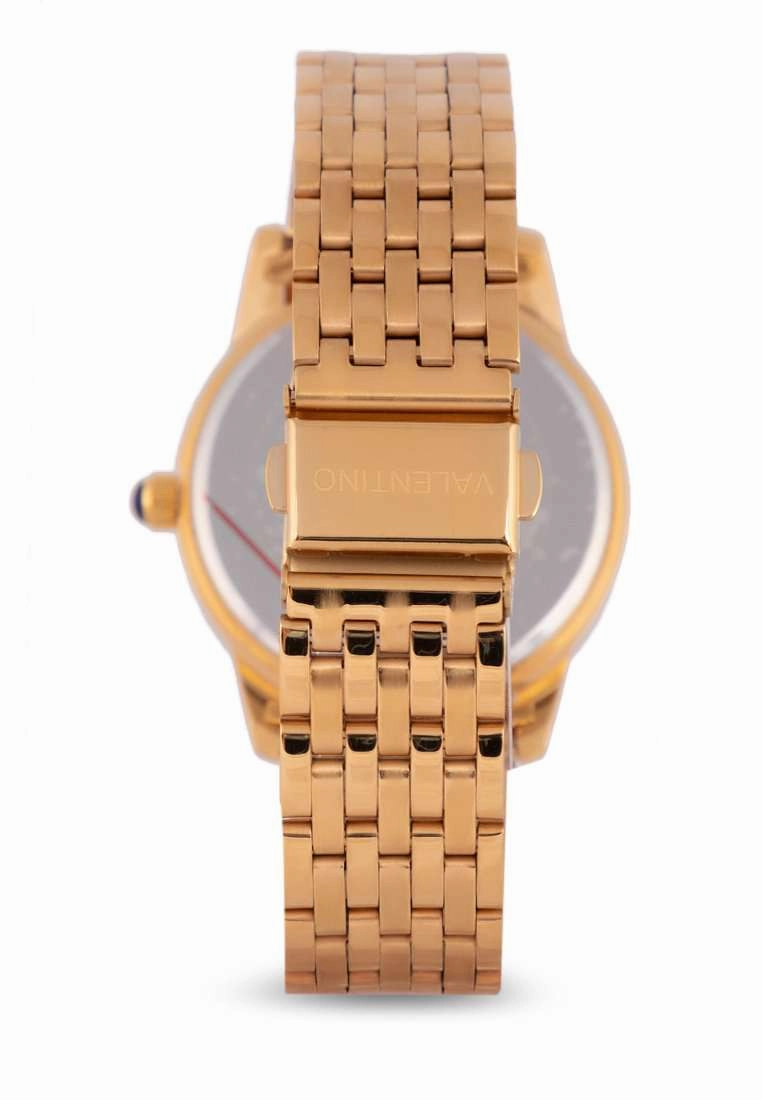 Valentino 20122321-WHITE DIAL Gold Stainless Steel Watch for Women