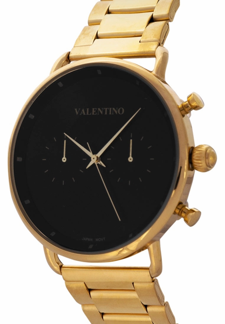 Valentino  20122353-BLACK DIAL Stainless Steel Strap Analog Watch for Men