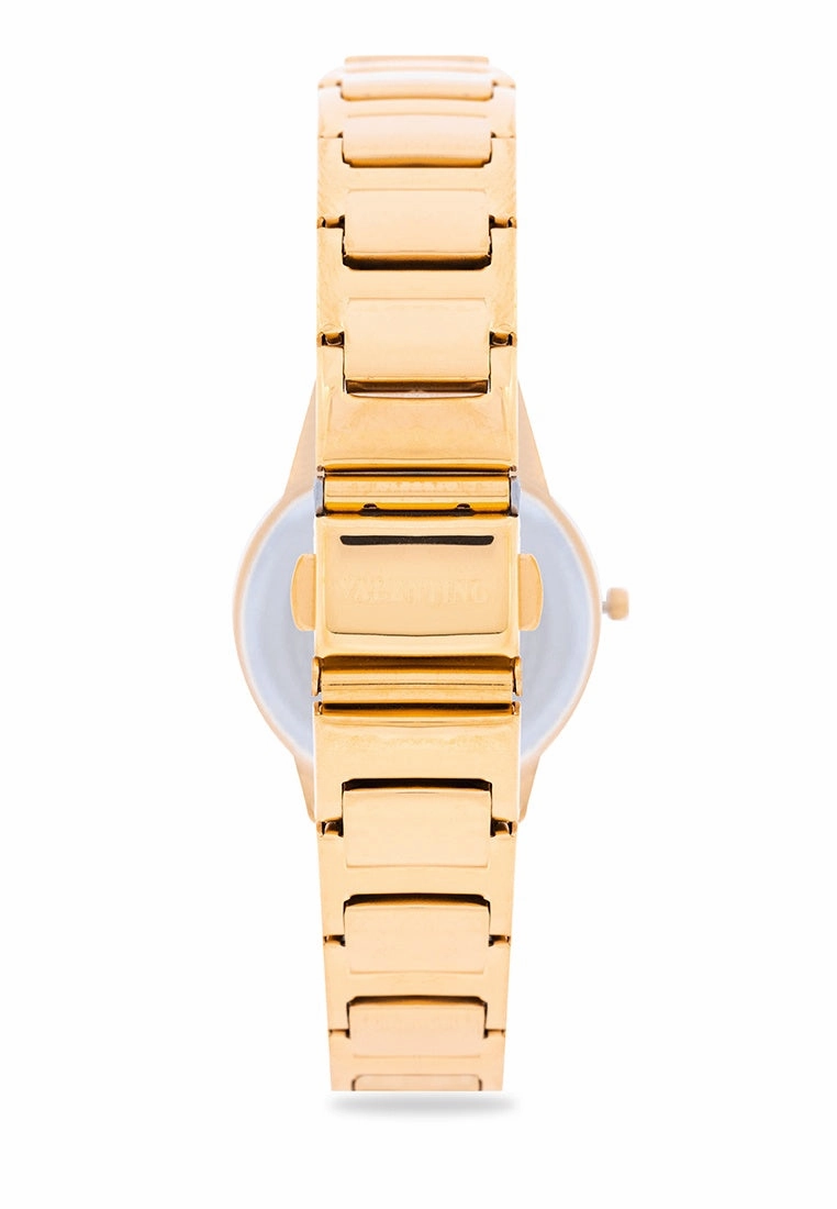 Valentino 20122359-BLACK DIAL Stainless Steel Strap Analog Watch for Women