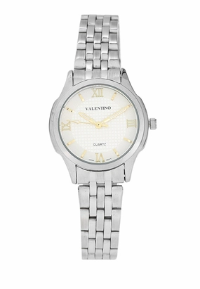 Valentino 20122378-SILVER DIAL Stainless Steel Strap Analog Watch for Women