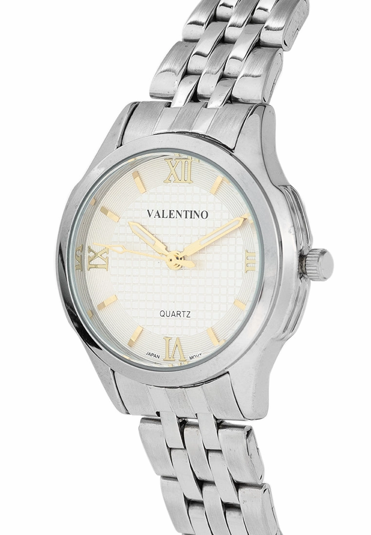 Valentino 20122378-SILVER DIAL Stainless Steel Strap Analog Watch for Women