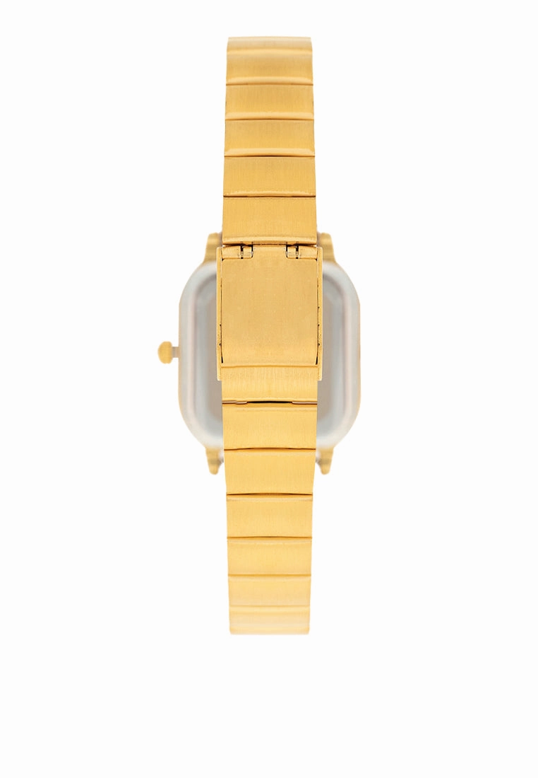 Valentino 20122389-BLACK DIAL Stainless Steel Strap Analog Watch for Women