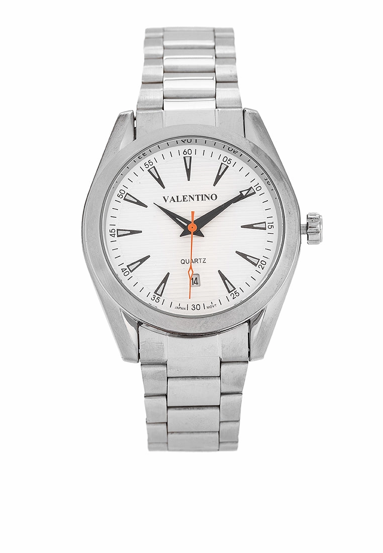 Valentino 20122401-WHITE DIAL Stainless Steel Strap Analog Watch for Men