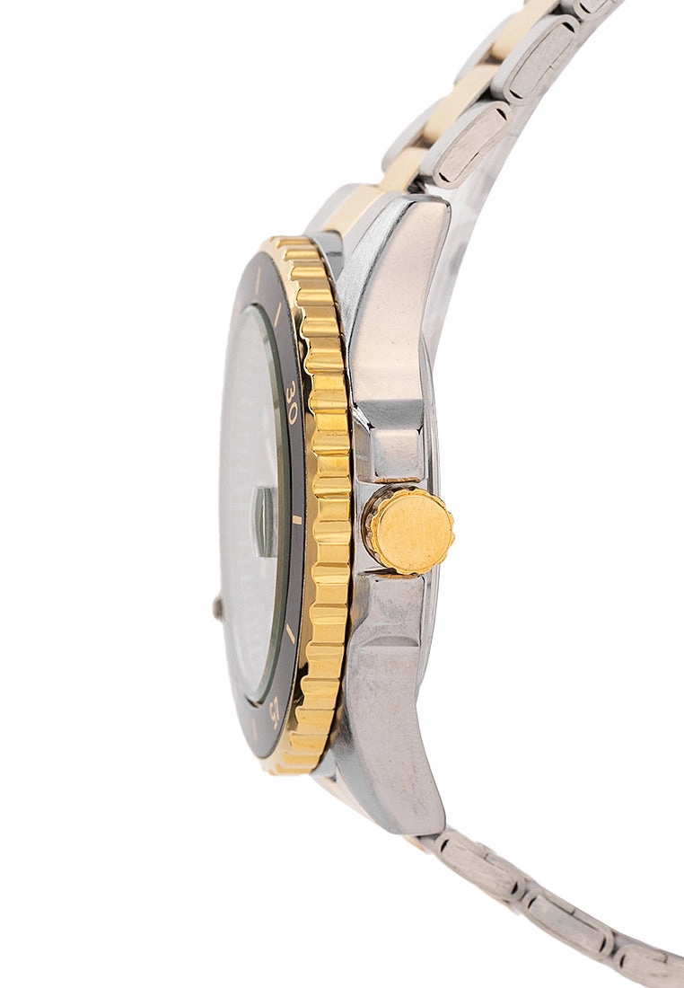 Valentino 20122409-TWO TONE - BLACK DIAL Stainless Steel Strap Analog Watch for Men