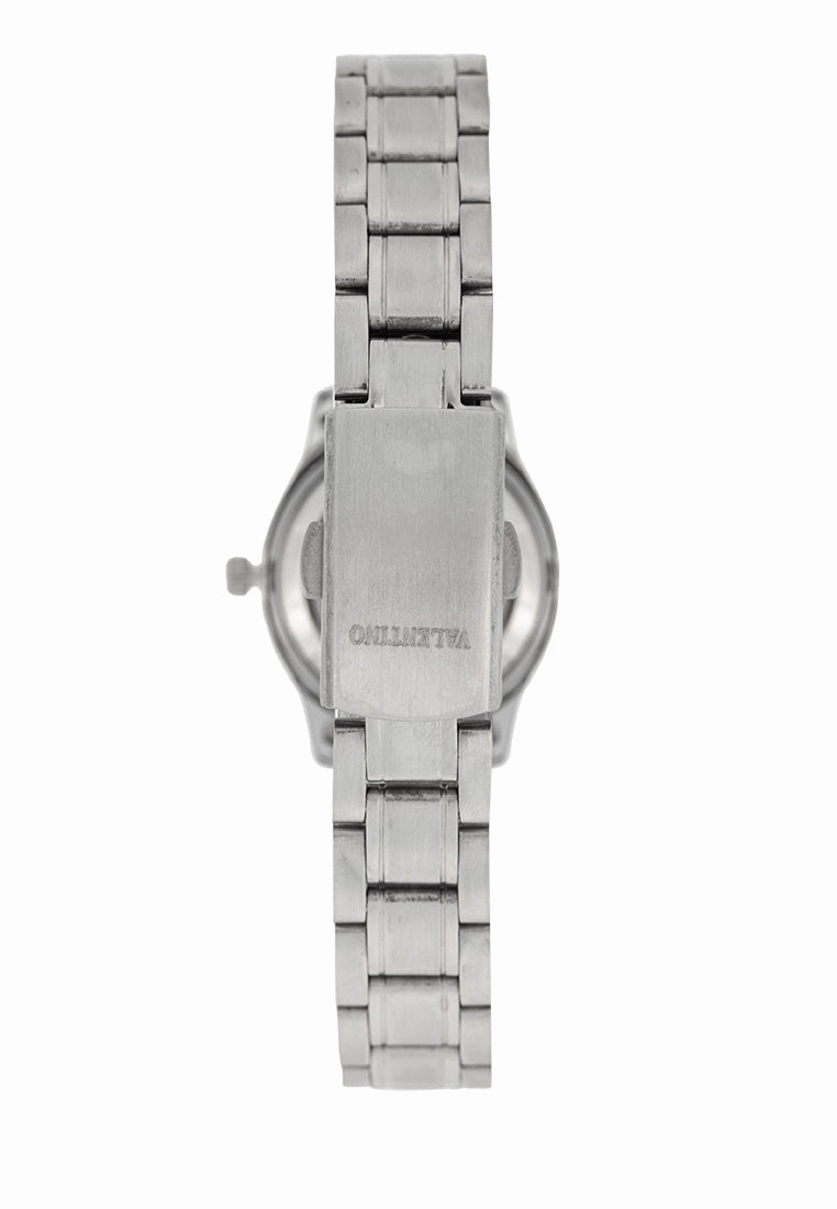 Valentino 20122424-BLACK DIAL Stainless Steel Strap Analog Watch for Women