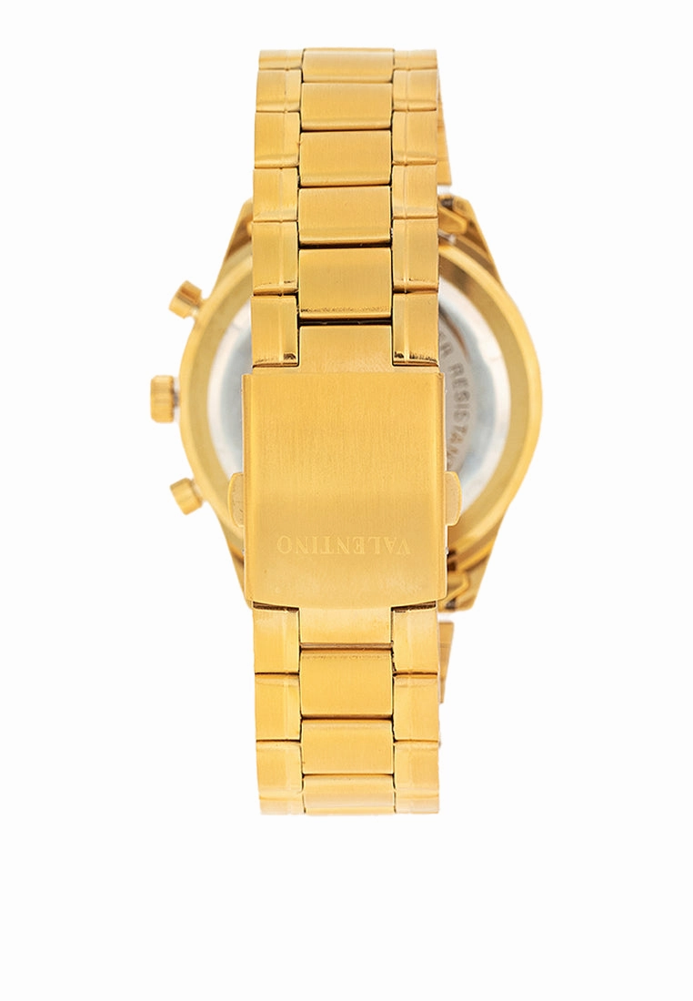 Valentino 20122426-GOLD - SILVER DIAL Stainless Steel Strap Analog Watch for Men