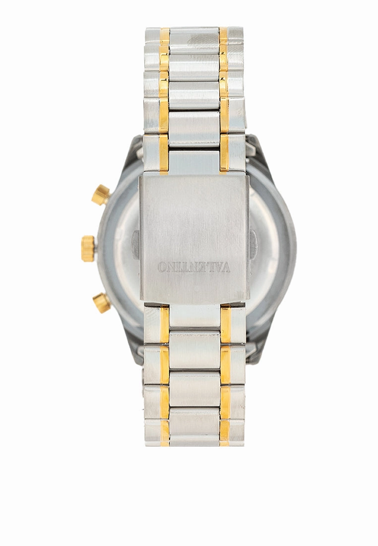 Valentino 20122426-TWO TONE - BLUE DIAL Stainless Steel Strap Analog Watch for Men