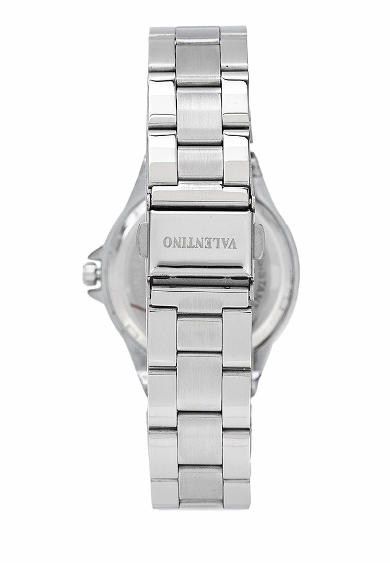 Valentino 20122435-SILVER DIAL Stainless Steel Strap Analog Watch for Women