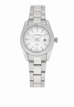 Valentino 20122469-SILVER DIAL Stainless Steel Strap Analog Watch for Women