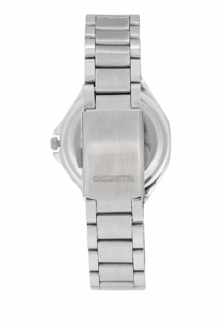 Valentino 20122472-BLACK DIAL Stainless Steel Strap Analog Watch for Women