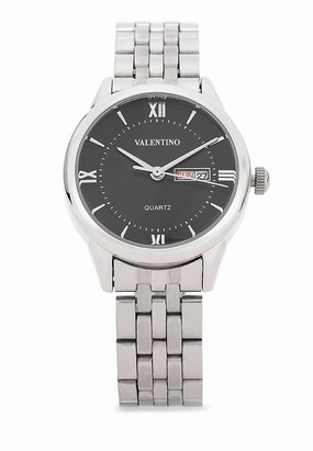 Valentino Stainless Steel Strap Analog Watch for Women 20122481-BLACK DIAL