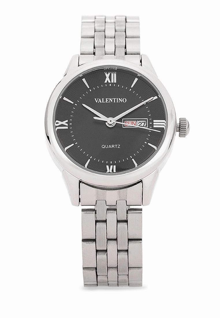 Valentino Stainless Steel Strap Analog Watch for Women 20122481-BLACK DIAL