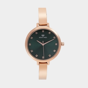 Vibrant Green Analog Women Stainless Steel Watch 9004T-M3314